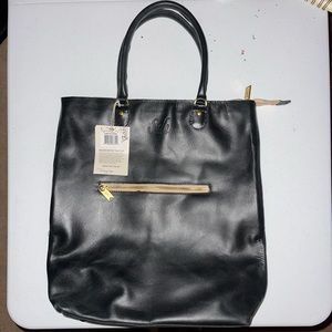 BRAND NEW Convertible tote in oiled black